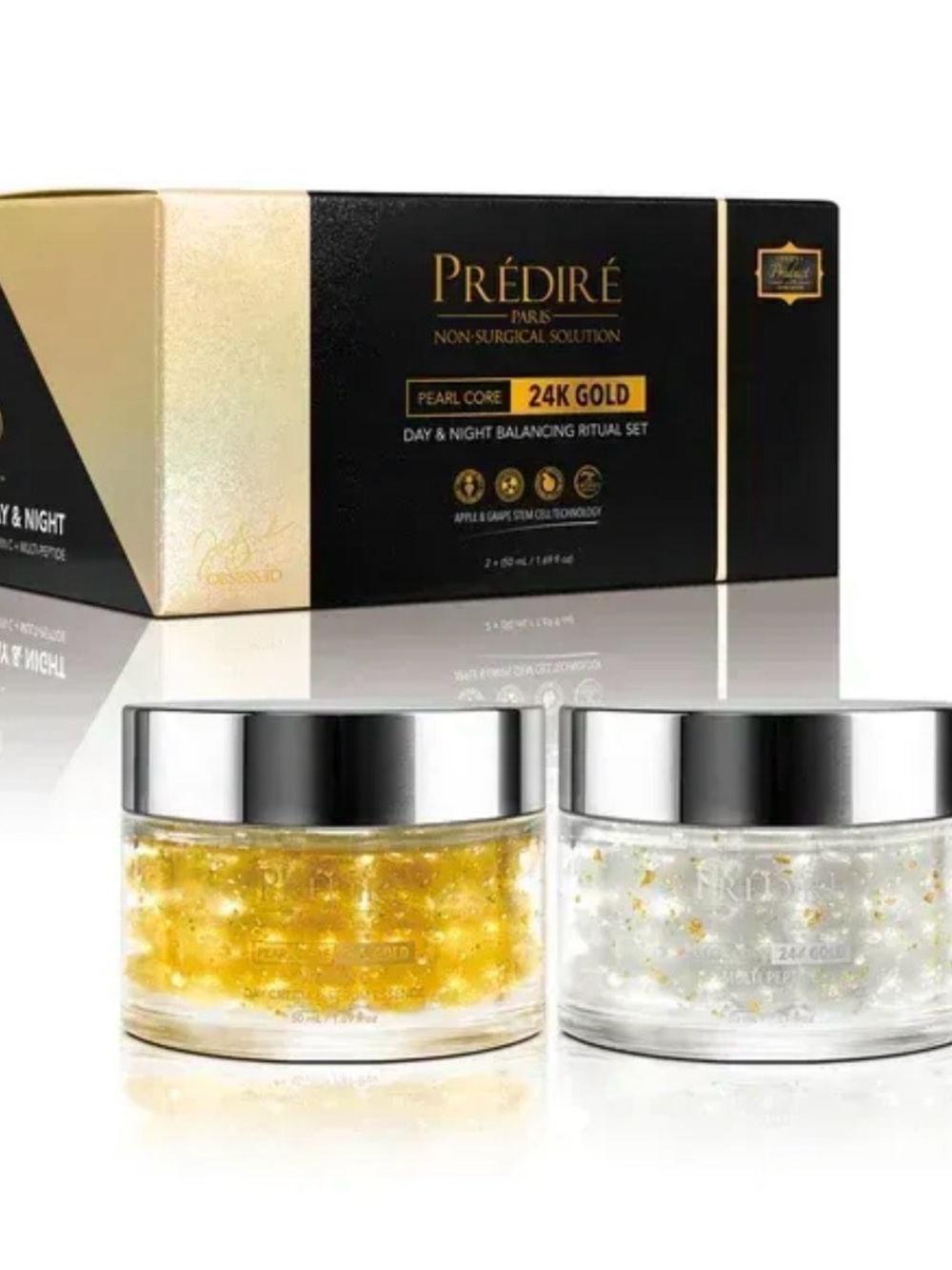 PREDIRE PARIS
Pearl Core 24K Gold Day & Night Balancing Ritual Set MSRP $499